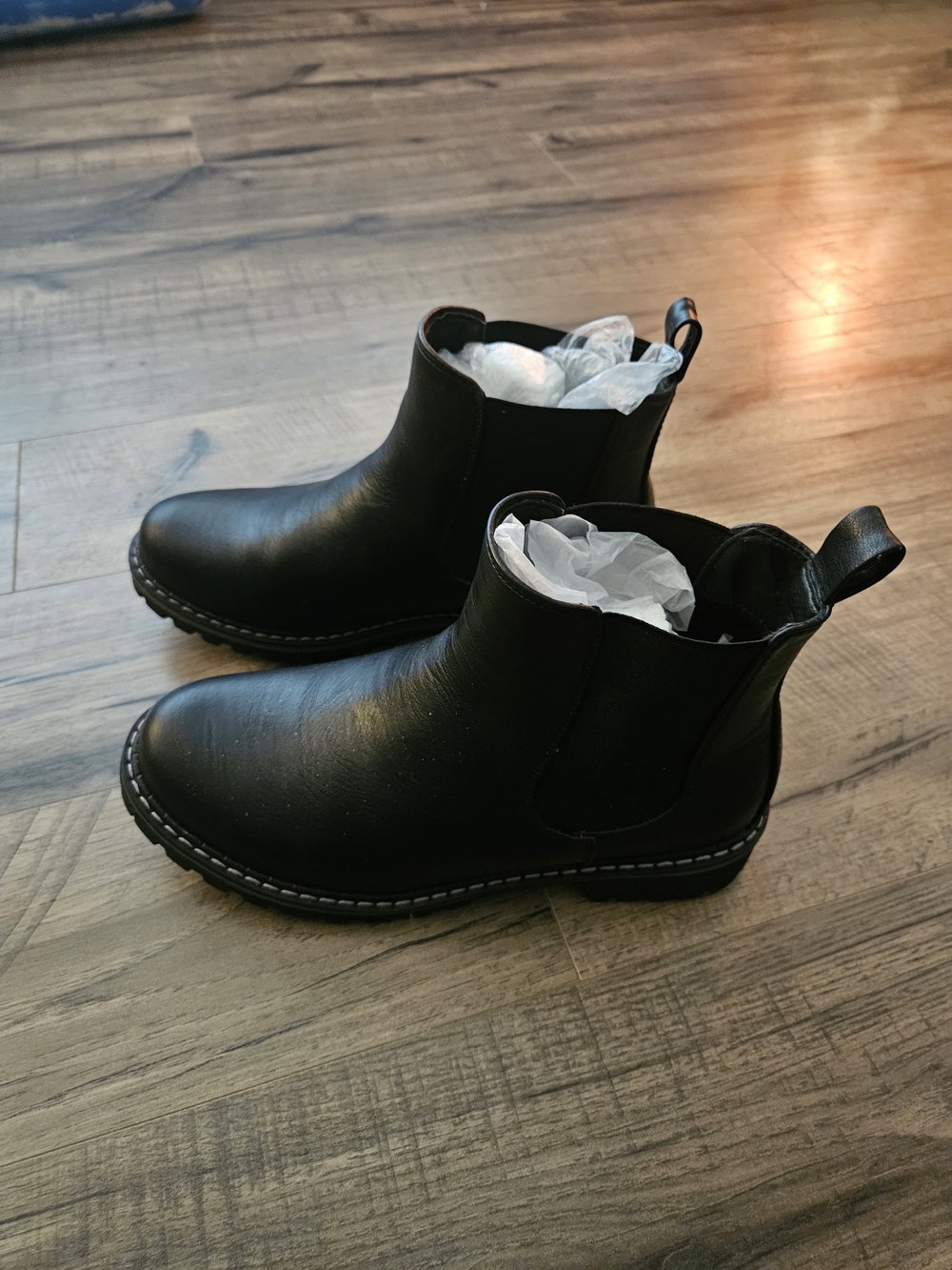 Corkys Black Chelsea Ankle Boots